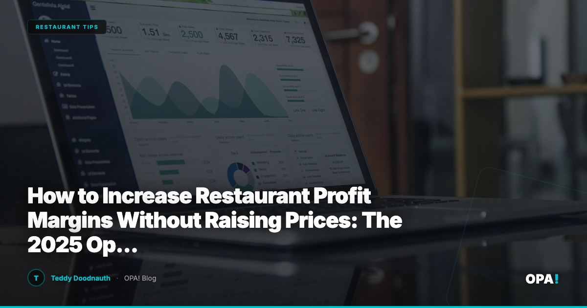 How to Increase Restaurant Profit Margins Without Raising Prices: The 2025 Operator Playbook