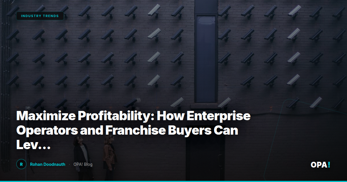 Maximize Profitability: How Enterprise Operators and Franchise Buyers Can Leverage OPA!'s Commission-Free Marketplace for Superior First-Party Ordering and Customer Loyalty