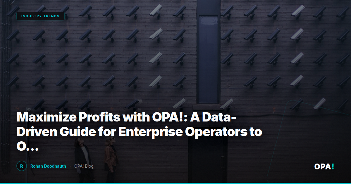 Maximize Profits with OPA!: A Data-Driven Guide for Enterprise Operators to Optimize First-Party Ordering and Loyalty Programs