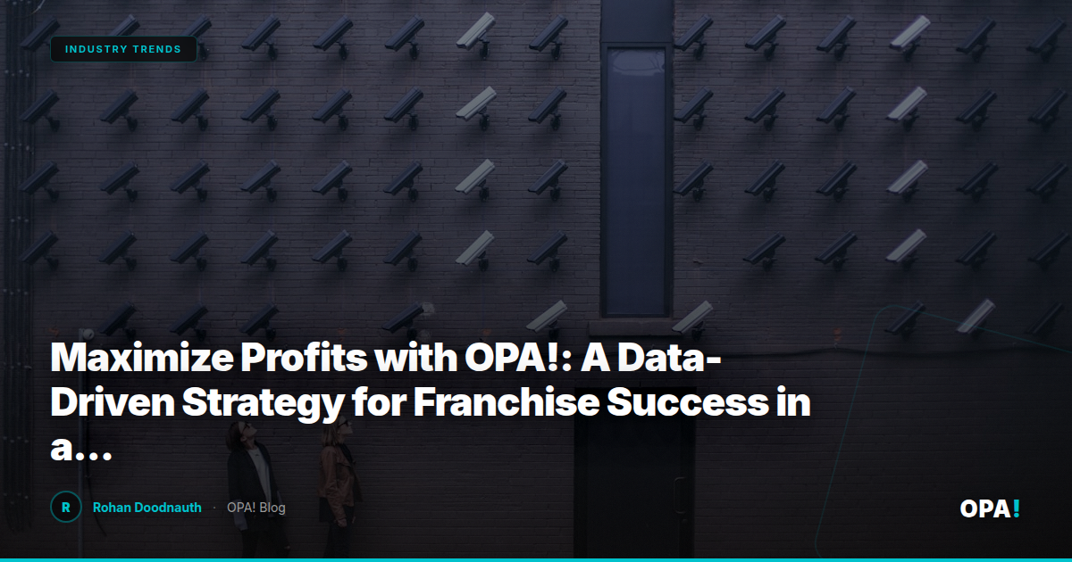Maximize Profits with OPA!: A Data-Driven Strategy for Franchise Success in a Commission-Free Marketplace