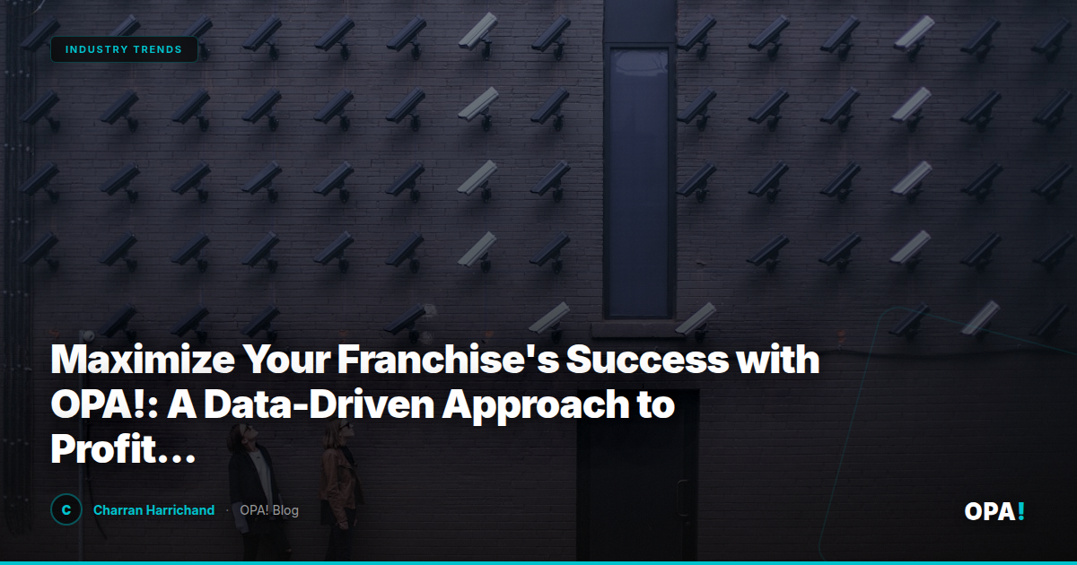 Maximize Your Franchise's Success with OPA!: A Data-Driven Approach to Profitable First-Party Ordering and Seamless Integration with Third-Party Marketplaces