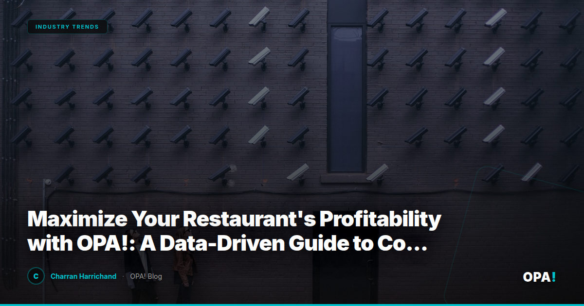 Maximize Your Restaurant's Profitability with OPA!: A Data-Driven Guide to Commission-Free Digital Strategy