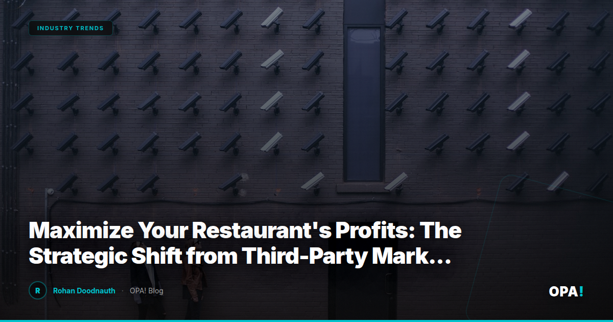 Maximize Your Restaurant's Profits: The Strategic Shift from Third-Party Marketplaces to Commission-Free Solutions