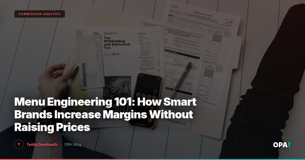 Menu Engineering 101: How Smart Brands Increase Margins Without Raising Prices