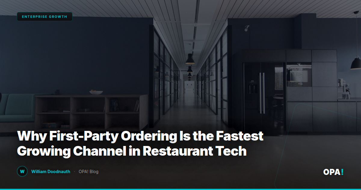 Why First-Party Ordering Is the Fastest Growing Channel in Restaurant Tech